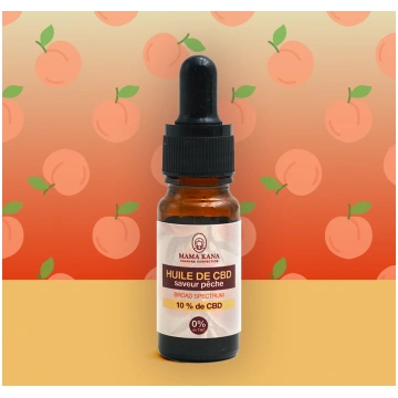 Plaša spektra 10% CBD eļļa - persiku ???? Mama Kan