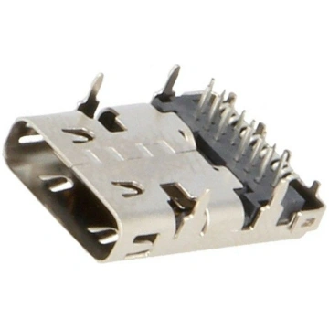 Connector: USB C; socket; THT; angled; USB 3.1 | 2