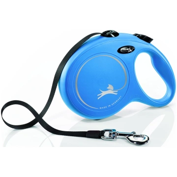 Automātiskā pavada Flexi New Classic Tape, zila kr
