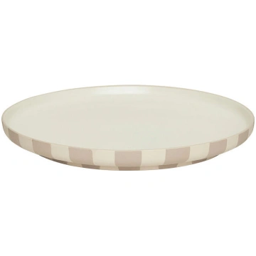 Šķīvis Toppu, pusdienu, 26,5 cm, melnbalts OYOY