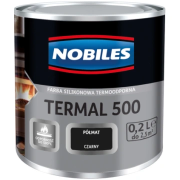 Karstumizturīga krāsa NOBILES TERMAL 500C, pusmatē
