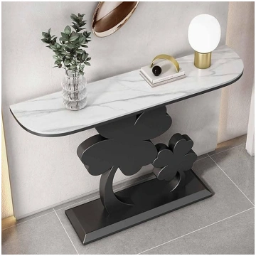 Four Leaf Clovers Glam Halbmond-Konsole, Sofatisch