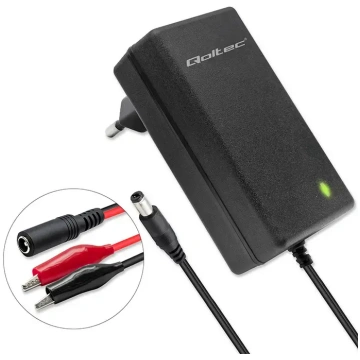 Qoltec Automatic charger for AGM GEL STD 6V 12V ba