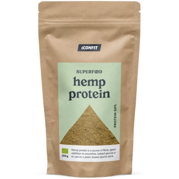 ICONFIT Organic Hemp Protein 50 % pulveris, 200 g