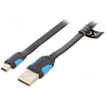 Cable | USB 2.0 | USB A plug,USB B mini plug | nic