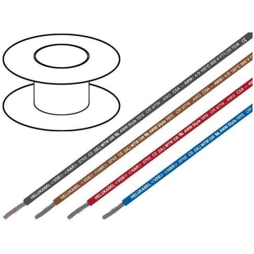 Wire; H07V2-K; stranded; Cu; 10mm2; 8AWG; PVC; yel