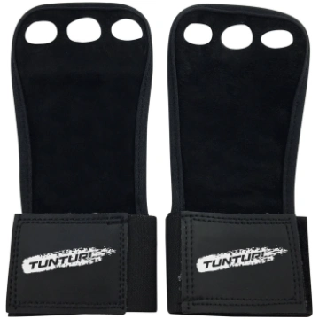Cimdi bez pirkstiem Tunturi Pro Hand Grips, melna 