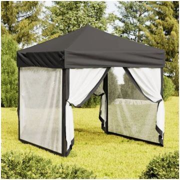 Saliekama nojume ar sienām, antracītpelēka, 2x2 m