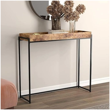 Narrow Console Table, Hallway Table, Solid Wood To