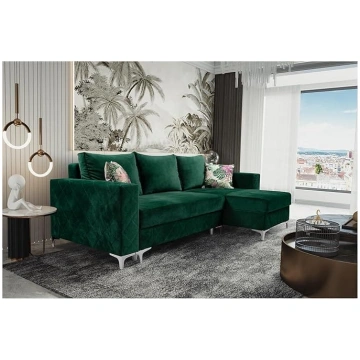 MEBLINI Sofa Bed with Bed Box, Small Corner Sofa w
