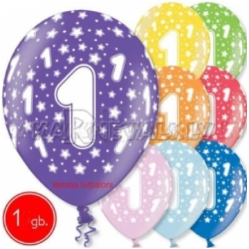 30 cm lateksa balons ar hēliju un hi-float, dzimša