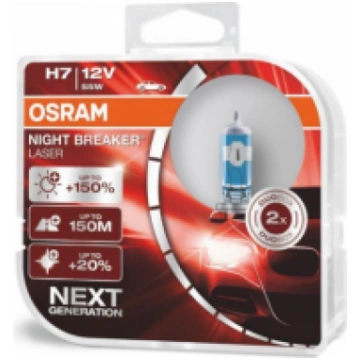 Spuldzes Osram Night Breaker Laser H7 55W +150% 2.
