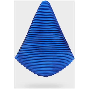 MAYA PLISSE FOULARD W/ RING - Unica