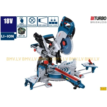 Slīdrāmja leņķzāģis kokam 18V Bosch GCM 18V-216 DC