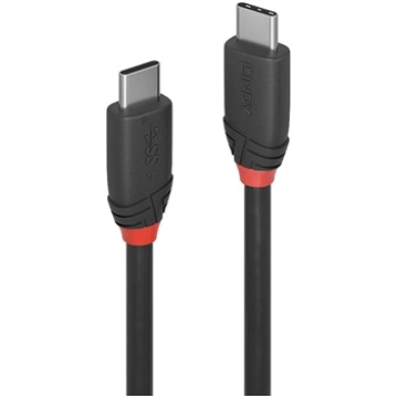Lindy 1m USB 3.2 Type C Cable 3A, Black Line 36906