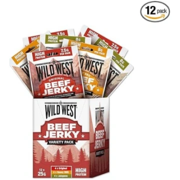 „Wild West“ liellopa gaļas žāvējums, dažādu garšu 