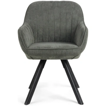 BAGO DINING CHAIR MOSS GREEN/WOOD LEGS 53000013535