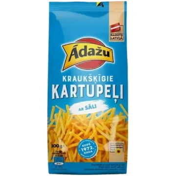 Kartupeļu salmiņi ĀDAŽU, 100g Ādažu Čipsi