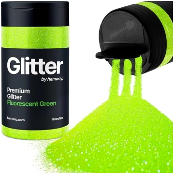 Hemway Fluorescent Green Glitter Microfine 125 g /
