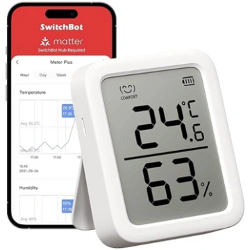 SwitchBot termometrs higrometrs iekštelpu Bluetoot