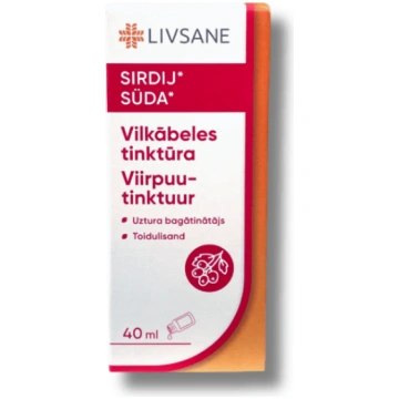 LIVSANE Vilkābeles tinktūra šķidrums 40 ml
