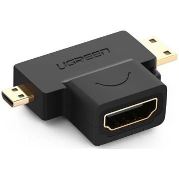Adapteris Ugreen 20144 HDMI, HDMI Mini, melna krās