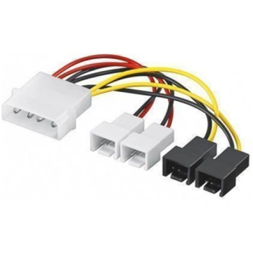 Goobay , Power cable/adapter for PC fans; 5.25 inc