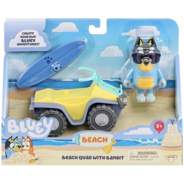 Bluey Bandit pludmales kvadracikls ar figūru Moose