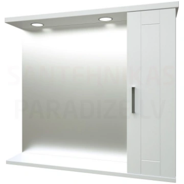 RB ETERNAL 80 spoguļskapītis ar LED 744x818x165 mm