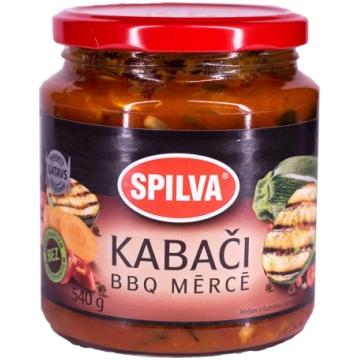 Kabači BBQ mērcē "Spilva" 580g