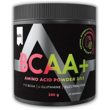 PULS BCAA+ Powder (300 g) - Strawberry and kiwi