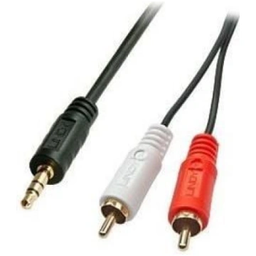 Kabel Lindy Jack 3.5mm - RCA (Cinch) x2 10m czarny