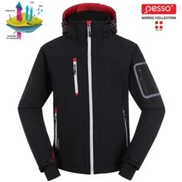 Softshell jaka Acropolis, 2XL, Pesso, melna, ar ka
