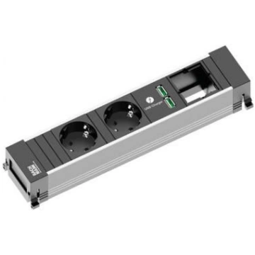 Bachmann POWER FRAME M 2xCEE7/3 1xCM 1xUSB A/C 22W