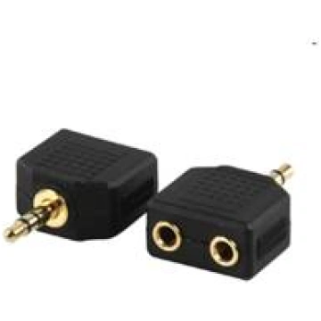 Adapteris 3.5mm stereo/s-2x3.5mm stereo/l