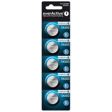 Litija baterijas everActive CR2032 - blisteris 5 g