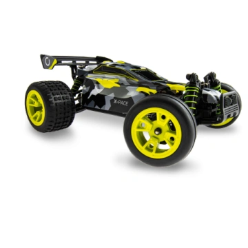 Rc automašīna Overmax, 1:18, dzeltena krās./pelēka