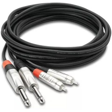 Audio kabelis Hosa HPR-010X2 — 2 x RCA (vīrietis)