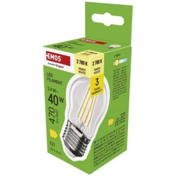 Emos LED spuldze Filament Mini Globe ZF6D22, 3,4 W