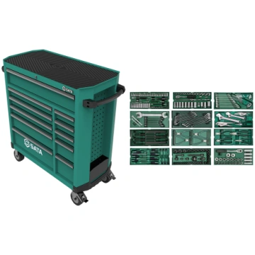 Roller cabinet 11 drawers PRO with tool set trays,