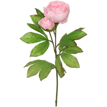 Mākslīgie ziedi, peonija, rozā krās., 68 cm
