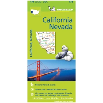 California Nevada - Zoom Map 174 Michelin