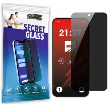 Stikla ekrāna aizsargs ar privātumu GrizzGlass Sec