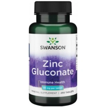 Zinc Gluconate Immune Health 30mg Cinks 250 tableč