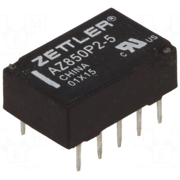 Relay: electromagnetic | DPDT | Ucoil: 5VDC | 0.5A