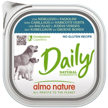 DAILY DOG Menca ar Zaļajām Pupiņām, 300g ALMO NATU