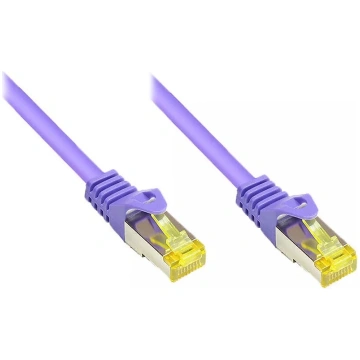 Tīkla kabelis Alcasa 1.5m Cat7 RJ-45 Violets S/FTP