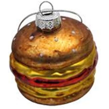 Stikla dekors Figures, Mini burger, 7 cm