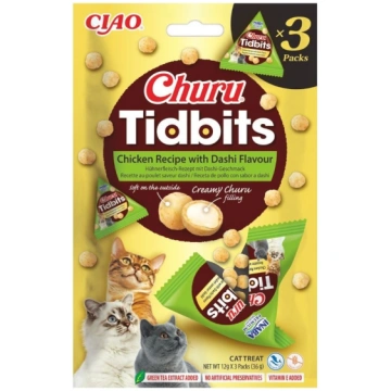 INABA Cat Churu Tidbits Chicken Recipe with Dashi 