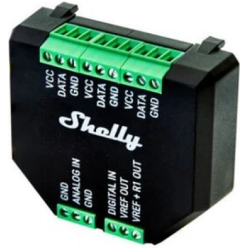 Papildu modulis Shelly Shelly PLUS statusa un temp